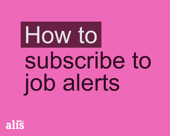 "How to subscribe to job alerts" video title screen