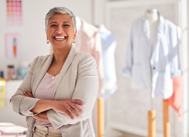 Mature business owner