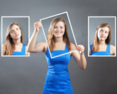 Youth with 3 headshots showing different facial expressions