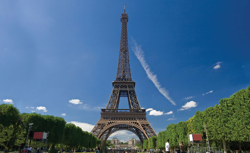 Eiffel Tower on a clear day