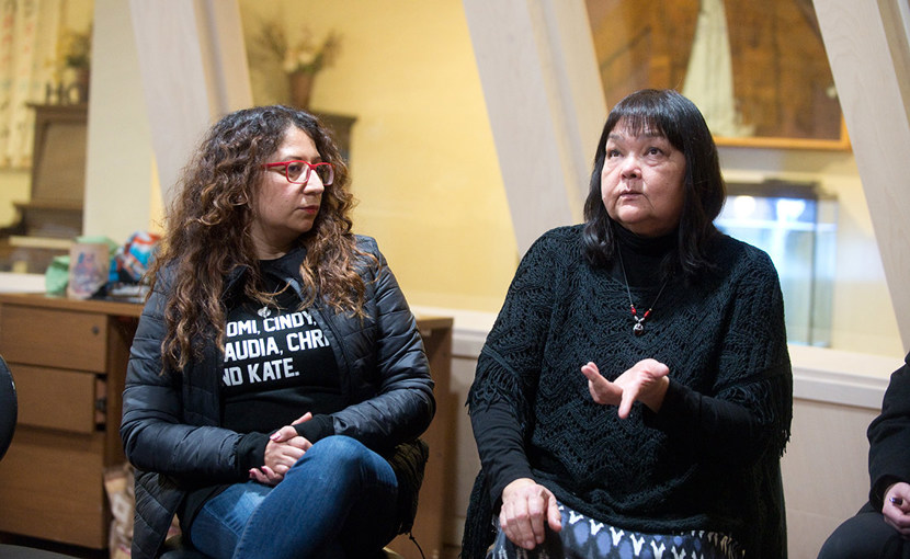 Elder and teacher in a sharing circle