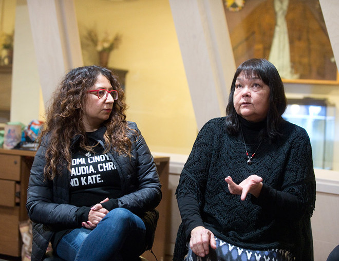 Elder and teacher in a sharing circle