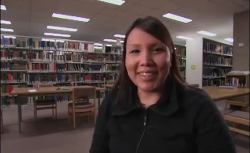 Student at a First Nations college