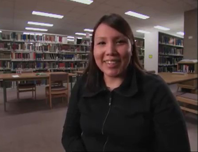 Student at a First Nations college