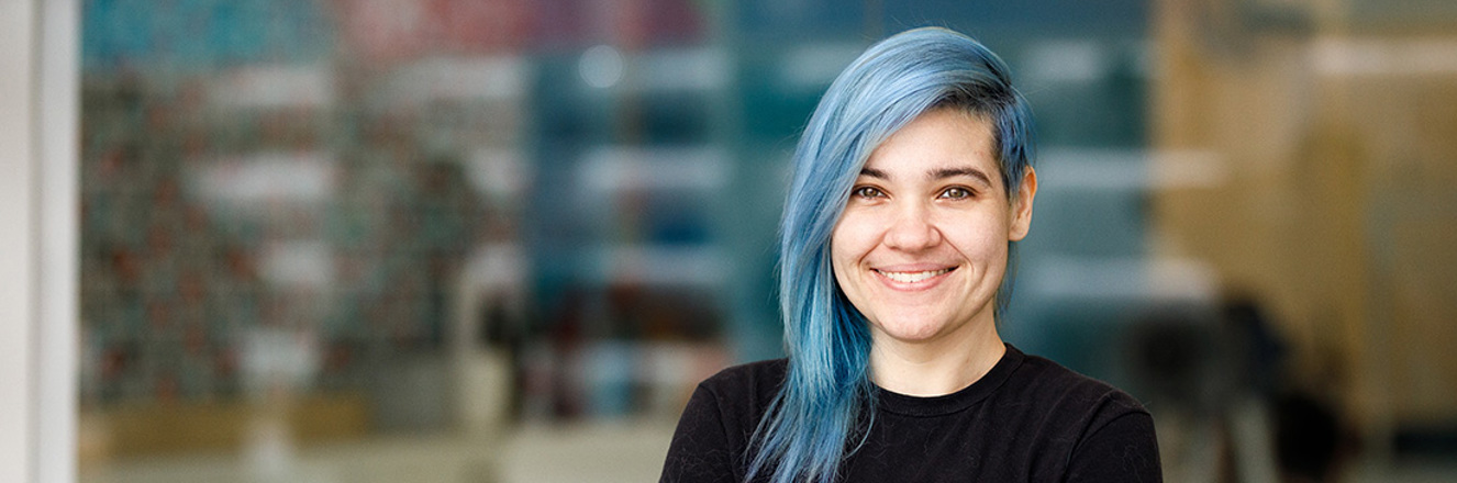 Youth employee in a pet salon