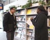 Job seeker discussing with career counsellor at an Alberta Supports Centre