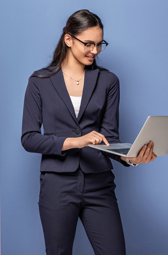 2 people performing different work tasks.