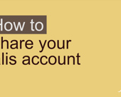 "How to share your alis account" video title screen