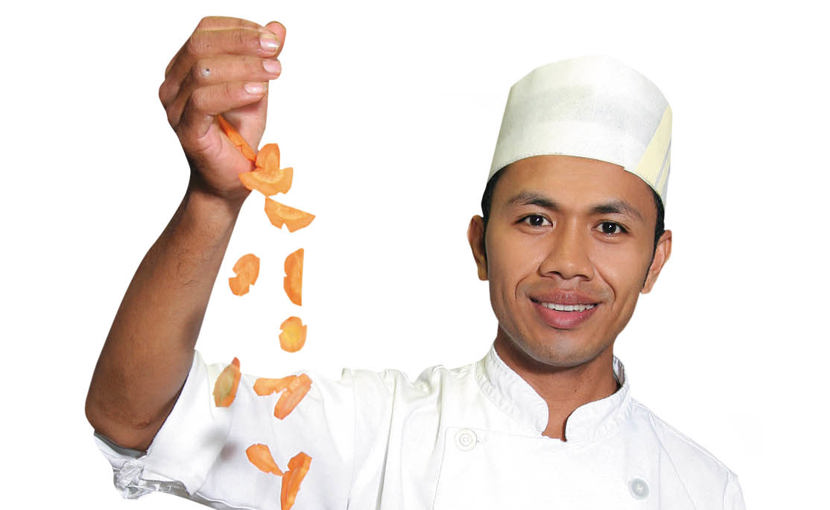 cook with carrot slices