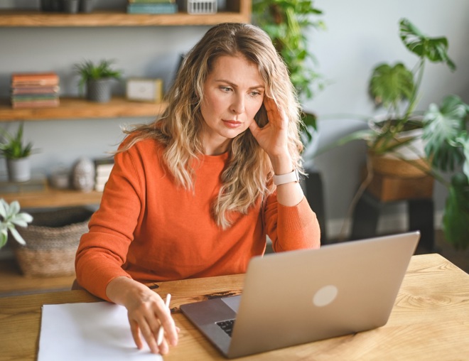 woman managing menopause