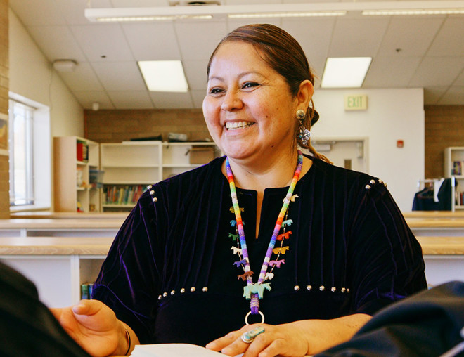 Two-spirit person at job interview